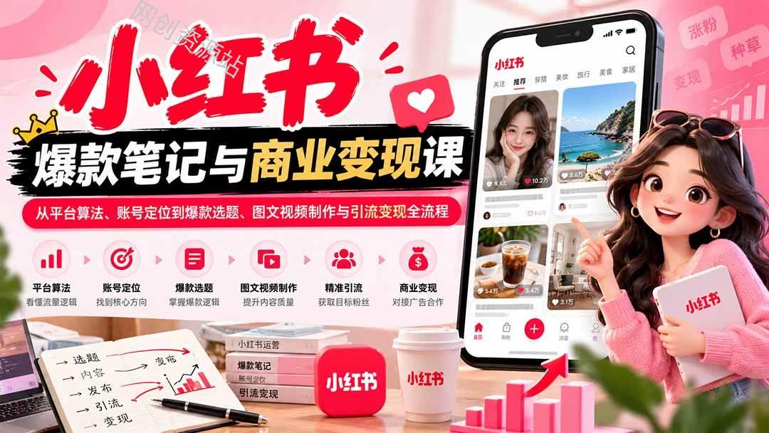 (20709期)2026小红书爆款笔记与商业变现课:从平台算法、账号定位到爆款选题、图文视频制作与引流变现全流程 (20709期)2026小红书爆款笔记与商业变现课:从平台算法、账号定位到爆款选题、图文视频制作与引流变现全流程
