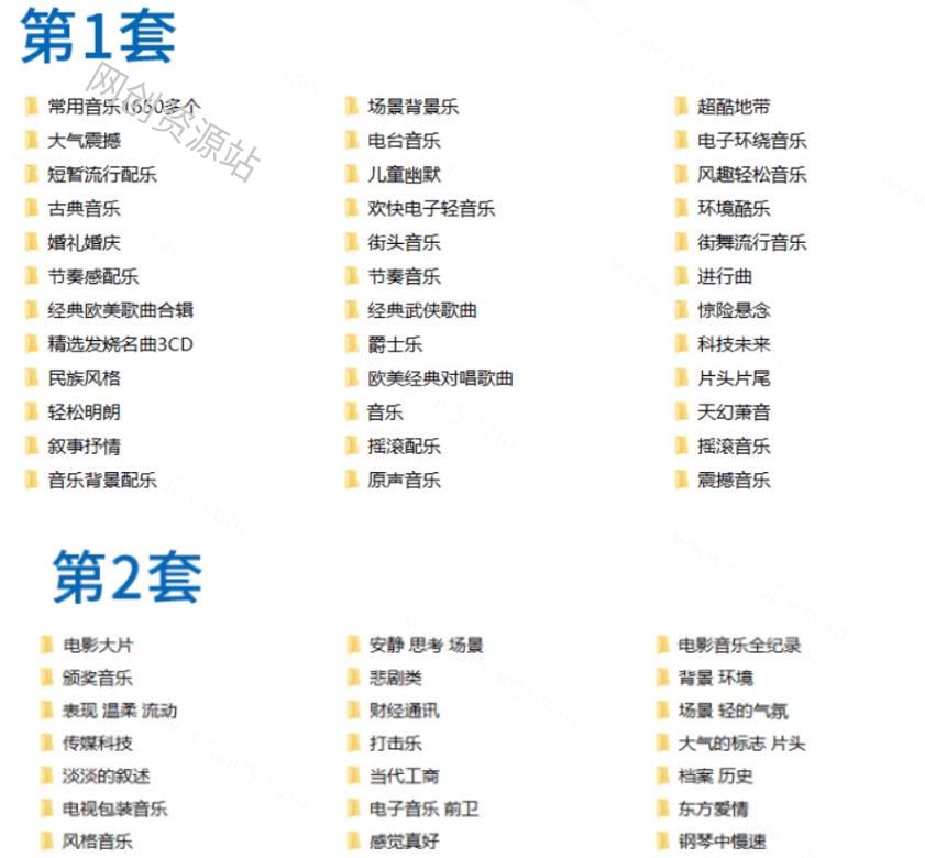 自费购买素材!超级全影视配乐素材库,超40GB内容,全中文分类,Vlog、BGM剪辑用这一套资源就够了!