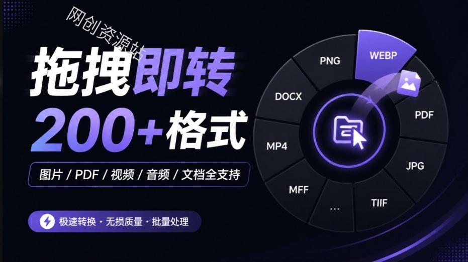 Github宝藏应用,夯到爆!拖拽即可一键转换200+种格式,音视频、图片、文档、电子书均不在话下Filee